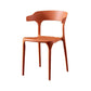 Scandinavian Plastic Restaurant Arm Chair Open Matte Finish Dining Chair Clearhalo 'Dining Chairs' 'Dining Tables & Seating' 'dining_chair' 'furn' 'furn_dining_chair' 'Furniture' 'furniture_dining_chair' 'Kitchen & Dining Furniture' 4760744