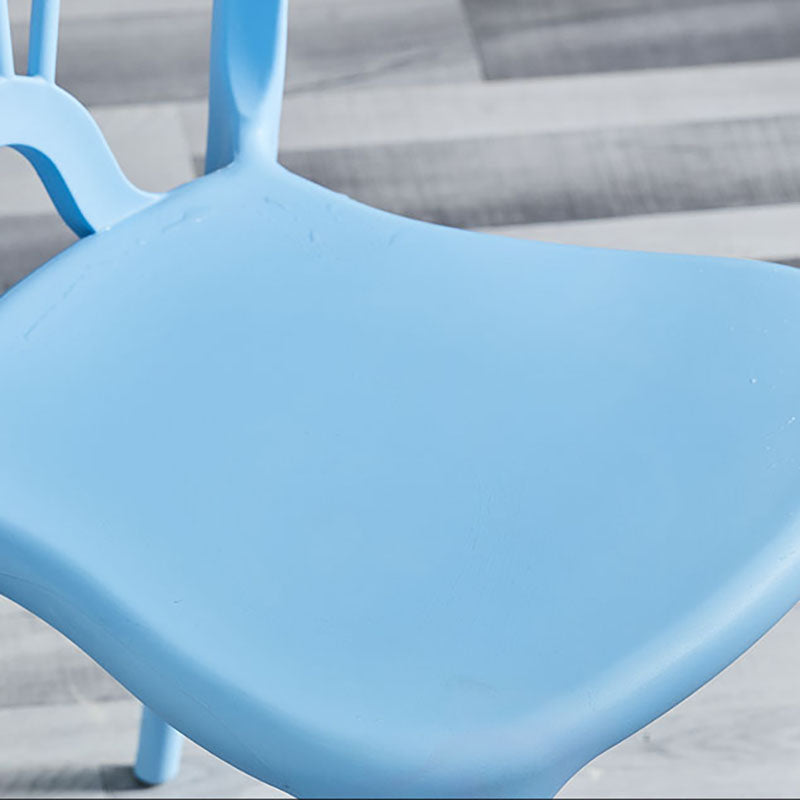 Contemporary Stackable Chairs Dining Kitchen Arm Chair with Plastic Legs Clearhalo 'Dining Chairs' 'Dining Tables & Seating' 'dining_chair' 'Furniture' 'furniture_dining_chair' 'Kitchen & Dining Furniture' 4760788