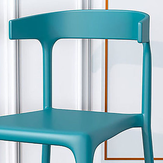 Contemporary Stackable Chairs Dining Kitchen Armless Chair with Plastic Legs Clearhalo 'Dining Chairs' 'Dining Tables & Seating' 'dining_chair' 'furn' 'furn_dining_chair' 'Furniture' 'furniture_dining_chair' 'Kitchen & Dining Furniture' 4760895