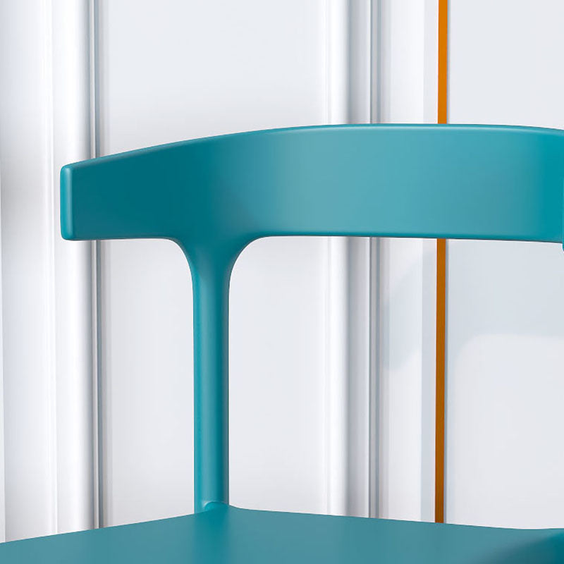 Contemporary Stackable Chairs Dining Kitchen Armless Chair with Plastic Legs Clearhalo 'Dining Chairs' 'Dining Tables & Seating' 'dining_chair' 'furn' 'furn_dining_chair' 'Furniture' 'furniture_dining_chair' 'Kitchen & Dining Furniture' 4760898