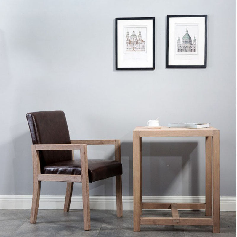 Modern Style Dining Chairs Arm Chairs with Wooden Legs for Kitchen Clearhalo 'Dining Chairs' 'Dining Tables & Seating' 'dining_chair' 'furn' 'furn_dining_chair' 'Furniture' 'furniture_dining_chair' 'Kitchen & Dining Furniture' 4760920