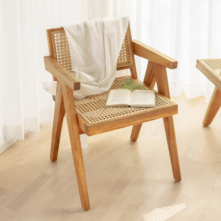 Traditional Style Wood Chair Kitchen Dining Arm Chairs for Home Clearhalo 'Dining Chairs' 'Dining Tables & Seating' 'dining_chair' 'Furniture' 'furniture_dining_chair' 'Kitchen & Dining Furniture' 4760943