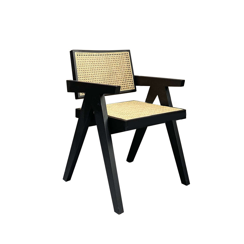 Traditional Style Wood Chair Kitchen Dining Arm Chairs for Home Black 1 Piece Clearhalo 'Dining Chairs' 'Dining Tables & Seating' 'dining_chair' 'Furniture' 'furniture_dining_chair' 'Kitchen & Dining Furniture' 4760949