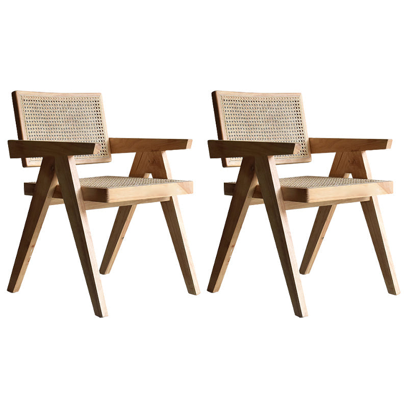 Traditional Style Wood Chair Kitchen Dining Arm Chairs for Home Wood Set of 2 Clearhalo 'Dining Chairs' 'Dining Tables & Seating' 'dining_chair' 'Furniture' 'furniture_dining_chair' 'Kitchen & Dining Furniture' 4760953