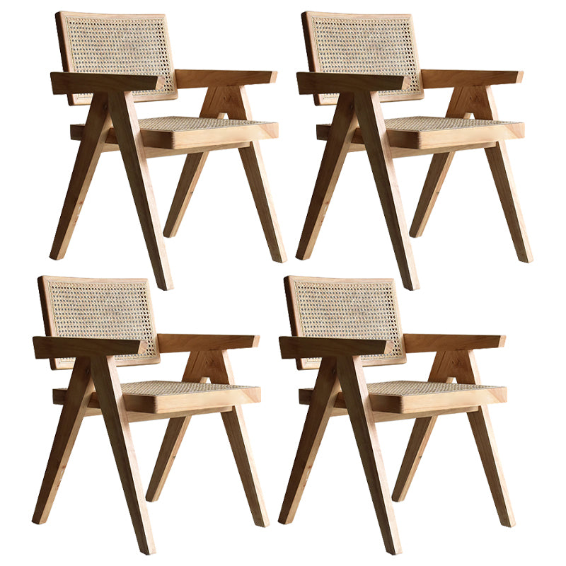 Traditional Style Wood Chair Kitchen Dining Arm Chairs for Home Wood Set of 4 Clearhalo 'Dining Chairs' 'Dining Tables & Seating' 'dining_chair' 'Furniture' 'furniture_dining_chair' 'Kitchen & Dining Furniture' 4760954