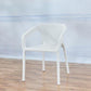Contemporary Stackable Chair Dining Kitchen Arm Chair with Plastic Legs White 1 Piece Clearhalo 'Dining Chairs' 'Dining Tables & Seating' 'dining_chair' 'furn' 'furn_dining_chair' 'Furniture' 'furniture_dining_chair' 'Kitchen & Dining Furniture' 4761026