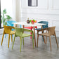 Contemporary Style Stackable Chair Kitchen Arm Chair with Plastic Legs Clearhalo 'Dining Chairs' 'Dining Tables & Seating' 'dining_chair' 'Furniture' 'furniture_dining_chair' 'Kitchen & Dining Furniture' 4761063