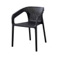 Contemporary Style Stackable Chair Kitchen Arm Chair with Plastic Legs Clearhalo 'Dining Chairs' 'Dining Tables & Seating' 'dining_chair' 'Furniture' 'furniture_dining_chair' 'Kitchen & Dining Furniture' 4761067