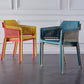 Contemporary Style Stackable Dining Chairs Kitchen Plastic Arm Chair Clearhalo 'Dining Chairs' 'Dining Tables & Seating' 'dining_chair' 'Furniture' 'furniture_dining_chair' 'Kitchen & Dining Furniture' 4761106