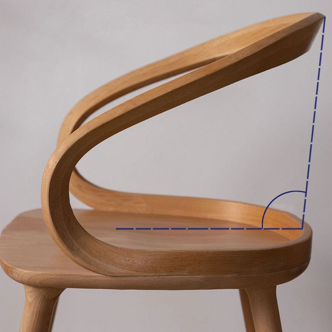 Scandinavian Style Wood Side Dining Chairs Open Back Side Chair Clearhalo 'Dining Chairs' 'Dining Tables & Seating' 'dining_chair' 'Furniture' 'furniture_dining_chair' 'Kitchen & Dining Furniture' 4761184