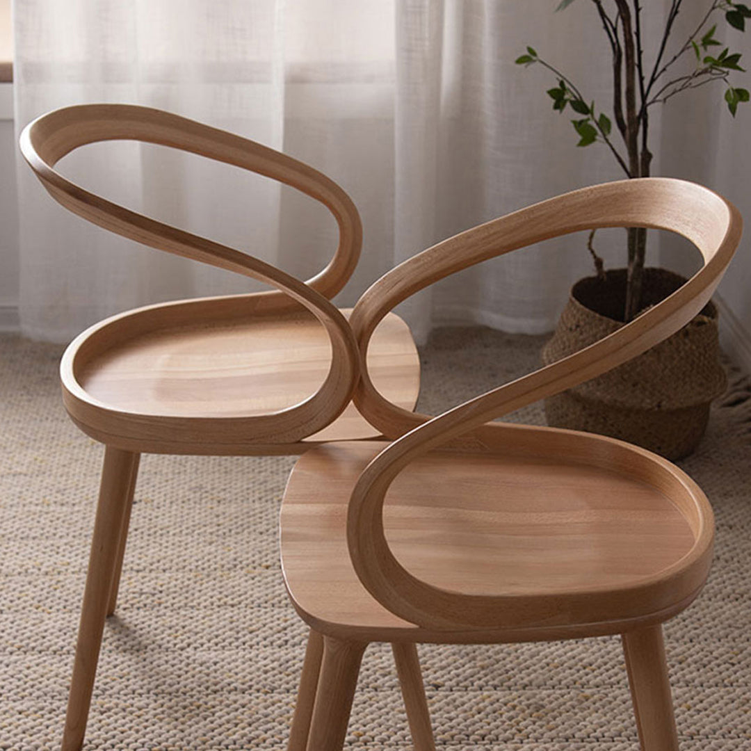 Scandinavian Style Wood Side Dining Chairs Open Back Side Chair Clearhalo 'Dining Chairs' 'Dining Tables & Seating' 'dining_chair' 'Furniture' 'furniture_dining_chair' 'Kitchen & Dining Furniture' 4761186