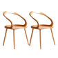 Scandinavian Style Wood Side Dining Chairs Open Back Side Chair Natural Set of 2 Clearhalo 'Dining Chairs' 'Dining Tables & Seating' 'dining_chair' 'Furniture' 'furniture_dining_chair' 'Kitchen & Dining Furniture' 4761187