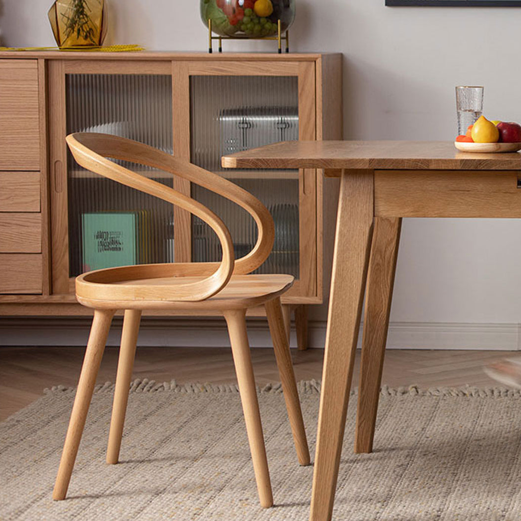 Scandinavian Style Wood Side Dining Chairs Open Back Side Chair Clearhalo 'Dining Chairs' 'Dining Tables & Seating' 'dining_chair' 'Furniture' 'furniture_dining_chair' 'Kitchen & Dining Furniture' 4761190