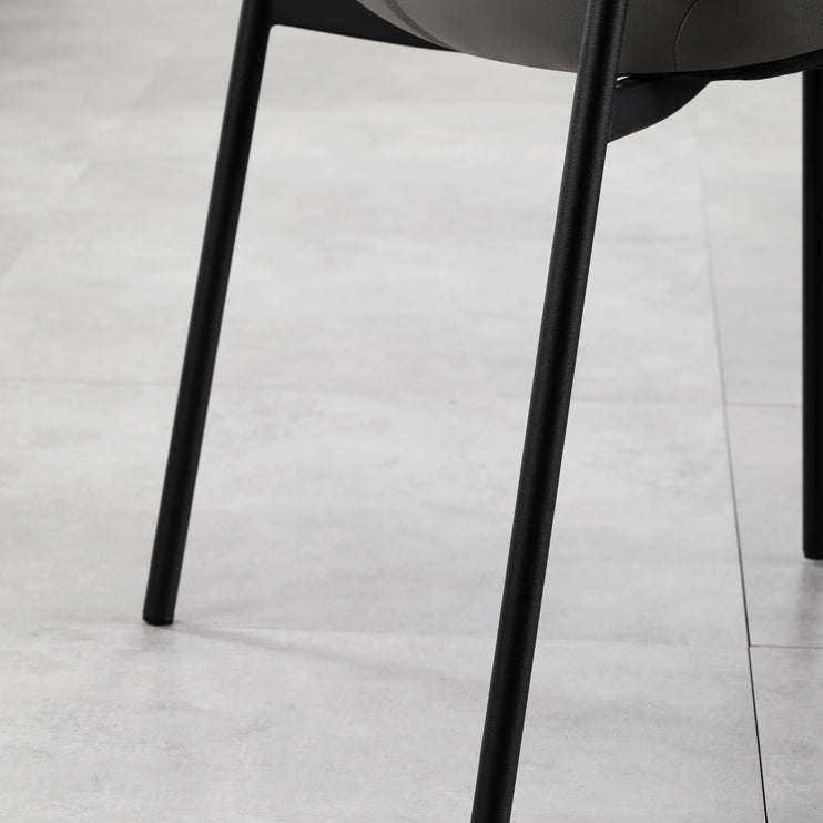 Contemporary Style Chairs Kitchen Armless Chair with Metal Legs Clearhalo 'Dining Chairs' 'Dining Tables & Seating' 'dining_chair' 'Furniture' 'furniture_dining_chair' 'Kitchen & Dining Furniture' 4761208