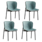 Contemporary Style Chairs Kitchen Armless Chair with Metal Legs Gray-Green Set of 4 Clearhalo 'Dining Chairs' 'Dining Tables & Seating' 'dining_chair' 'Furniture' 'furniture_dining_chair' 'Kitchen & Dining Furniture' 4761209
