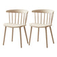 Modern Plastic Indoor-Outdoor Dining Chair Windsor Back Side Chair Khaki Set of 2 Clearhalo 'Dining Chairs' 'Dining Tables & Seating' 'dining_chair' 'Furniture' 'furniture_dining_chair' 'Kitchen & Dining Furniture' 4761277