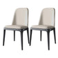 Industrial Home Parsons Side Chair Matte Finish Leather Dining Chair White Black Set of 2 Clearhalo 'Dining Chairs' 'Dining Tables & Seating' 'dining_chair' 'Furniture' 'furniture_dining_chair' 'Kitchen & Dining Furniture' 4761300