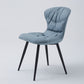Contemporary Style Dining Chair Kitchen Armless Chair with Metal Legs Light Blue 1 Piece Clearhalo 'Dining Chairs' 'Dining Tables & Seating' 'dining_chair' 'furn' 'furn_dining_chair' 'Furniture' 'furniture_dining_chair' 'Kitchen & Dining Furniture' 4761348