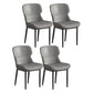 Contemporary Metal Indoor-Outdoor Room Chair Wingback Side Chair Dark Gray 4 Piece Set Clearhalo 'Dining Chairs' 'Dining Tables & Seating' 'dining_chair' 'furn' 'furn_dining_chair' 'Furniture' 'furniture_dining_chair' 'Kitchen & Dining Furniture' 4761361