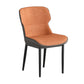 Contemporary Metal Indoor-Outdoor Room Chair Wingback Side Chair Orange 1 Piece Clearhalo 'Dining Chairs' 'Dining Tables & Seating' 'dining_chair' 'furn' 'furn_dining_chair' 'Furniture' 'furniture_dining_chair' 'Kitchen & Dining Furniture' 4761363