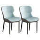 Contemporary Metal Indoor-Outdoor Room Chair Wingback Side Chair Light Blue 2 Piece Set Clearhalo 'Dining Chairs' 'Dining Tables & Seating' 'dining_chair' 'furn' 'furn_dining_chair' 'Furniture' 'furniture_dining_chair' 'Kitchen & Dining Furniture' 4761372