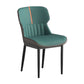 Contemporary Metal Indoor-Outdoor Room Chair Wingback Side Chair Peacock Blue 1 Piece Clearhalo 'Dining Chairs' 'Dining Tables & Seating' 'dining_chair' 'furn' 'furn_dining_chair' 'Furniture' 'furniture_dining_chair' 'Kitchen & Dining Furniture' 4761383