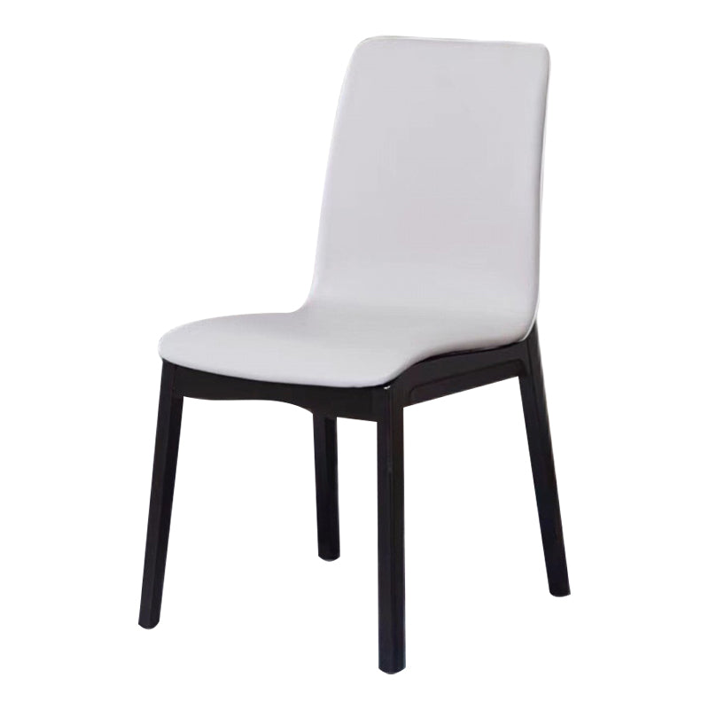 Contemporary Modern Wood Indoor-Outdoor Side Chair Parsons Chair Grey 1 Piece Clearhalo 'Dining Chairs' 'Dining Tables & Seating' 'dining_chair' 'furn' 'furn_dining_chair' 'Furniture' 'furniture_dining_chair' 'Kitchen & Dining Furniture' 4761394