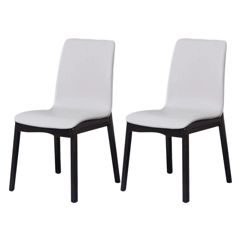 Contemporary Modern Wood Indoor-Outdoor Side Chair Parsons Chair Grey 2 Piece Set Clearhalo 'Dining Chairs' 'Dining Tables & Seating' 'dining_chair' 'furn' 'furn_dining_chair' 'Furniture' 'furniture_dining_chair' 'Kitchen & Dining Furniture' 4761395