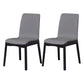 Contemporary Modern Wood Indoor-Outdoor Side Chair Parsons Chair Dark Gray 2 Piece Set Clearhalo 'Dining Chairs' 'Dining Tables & Seating' 'dining_chair' 'furn' 'furn_dining_chair' 'Furniture' 'furniture_dining_chair' 'Kitchen & Dining Furniture' 4761401
