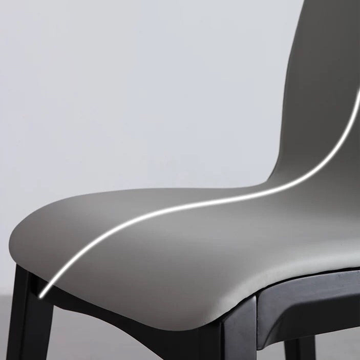 Contemporary Modern Wood Indoor-Outdoor Side Chair Parsons Chair Clearhalo 'Dining Chairs' 'Dining Tables & Seating' 'dining_chair' 'furn' 'furn_dining_chair' 'Furniture' 'furniture_dining_chair' 'Kitchen & Dining Furniture' 4761403