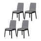 Contemporary Modern Wood Indoor-Outdoor Side Chair Parsons Chair Dark Gray 4 Piece Set Clearhalo 'Dining Chairs' 'Dining Tables & Seating' 'dining_chair' 'furn' 'furn_dining_chair' 'Furniture' 'furniture_dining_chair' 'Kitchen & Dining Furniture' 4761404