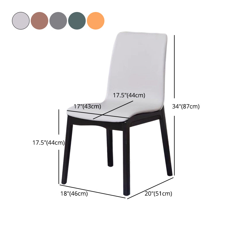 Contemporary Modern Wood Indoor-Outdoor Side Chair Parsons Chair Clearhalo 'Dining Chairs' 'Dining Tables & Seating' 'dining_chair' 'furn' 'furn_dining_chair' 'Furniture' 'furniture_dining_chair' 'Kitchen & Dining Furniture' 4761419