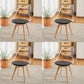 Scandinavian Wood Indoor-Outdoor Chair Solid Back Side Chair Black Set of 4 Clearhalo 'Dining Chairs' 'Dining Tables & Seating' 'dining_chair' 'Furniture' 'furniture_dining_chair' 'Kitchen & Dining Furniture' 4761424