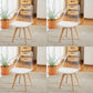 Scandinavian Wood Indoor-Outdoor Chair Solid Back Side Chair White Set of 4 Clearhalo 'Dining Chairs' 'Dining Tables & Seating' 'dining_chair' 'Furniture' 'furniture_dining_chair' 'Kitchen & Dining Furniture' 4761436
