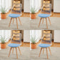 Scandinavian Wood Indoor-Outdoor Chair Solid Back Side Chair Blue Set of 4 Clearhalo 'Dining Chairs' 'Dining Tables & Seating' 'dining_chair' 'Furniture' 'furniture_dining_chair' 'Kitchen & Dining Furniture' 4761450