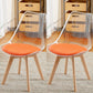 Scandinavian Wood Indoor-Outdoor Chair Solid Back Side Chair Orange Set of 2 Clearhalo 'Dining Chairs' 'Dining Tables & Seating' 'dining_chair' 'Furniture' 'furniture_dining_chair' 'Kitchen & Dining Furniture' 4761455