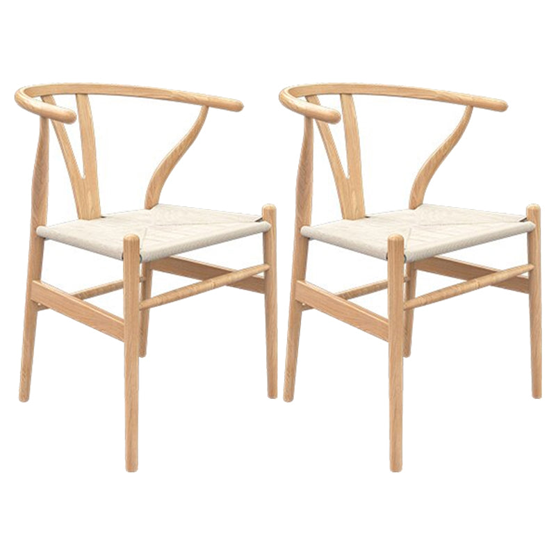 Modern 1/2/4 Pieces Beige Dinette Set Ash Wood Rectangle Dining Table Set 2 Wood Chairs Clearhalo 'Dining Room Sets' 'Dining Tables & Seating' 'dining_room_set' 'furn' 'furn_dining_room_set' 'Furniture' 'furniture_dining_room_set' 'Kitchen & Dining Furniture' 4761460