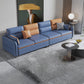 Contemporary Fabric Loose Back Sofa 29.53"High Pillow Top Arm Sofa with Storage Blue Clearhalo 'furn' 'furn_sofas' 'Furniture' 'furniture_sofas' 'kitchen' 'kitchen_sofas' 'Living Room Furniture' 'Sofa' 'sofas' 4763981