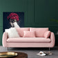 Loose Back Linen Sofa 3/4-Seater Square Arm Cushions Seating Clearhalo 'furn' 'furn_sofas' 'Furniture' 'furniture_sofas' 'kitchen' 'kitchen_sofas' 'Living Room Furniture' 'Sofa' 'sofas' 4764053