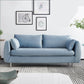Loose Back Linen Sofa 3/4-Seater Square Arm Cushions Seating Light Blue Clearhalo 'furn' 'furn_sofas' 'Furniture' 'furniture_sofas' 'kitchen' 'kitchen_sofas' 'Living Room Furniture' 'Sofa' 'sofas' 4764055