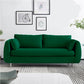 Loose Back Linen Sofa 3/4-Seater Square Arm Cushions Seating Green Clearhalo 'furn' 'furn_sofas' 'Furniture' 'furniture_sofas' 'kitchen' 'kitchen_sofas' 'Living Room Furniture' 'Sofa' 'sofas' 4764065