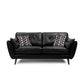 Wood Legs Modern Flared Arm Sofa Leather Standard Tufted Sofa Black Clearhalo 'furn' 'furn_sofas' 'Furniture' 'furniture_sofas' 'kitchen' 'kitchen_sofas' 'Living Room Furniture' 'Sofa' 'sofas' 4764143
