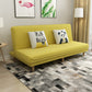 Foldable and Wear-resisting Linen Armless Sofa with Tight Back for Apartment Lemon Yellow Clearhalo 'furn' 'furn_sofas' 'Furniture' 'furniture_sofas' 'kitchen' 'kitchen_sofas' 'Living Room Furniture' 'Sofa' 'sofas' 4764150