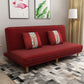 Foldable and Wear-resisting Linen Armless Sofa with Tight Back for Apartment Red Clearhalo 'furn' 'furn_sofas' 'Furniture' 'furniture_sofas' 'kitchen' 'kitchen_sofas' 'Living Room Furniture' 'Sofa' 'sofas' 4764152