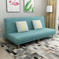 Foldable and Wear-resisting Linen Armless Sofa with Tight Back for Apartment Turquoise Clearhalo 'furn' 'furn_sofas' 'Furniture' 'furniture_sofas' 'kitchen' 'kitchen_sofas' 'Living Room Furniture' 'Sofa' 'sofas' 4764163