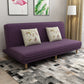 Foldable and Wear-resisting Linen Armless Sofa with Tight Back for Apartment Purple Clearhalo 'furn' 'furn_sofas' 'Furniture' 'furniture_sofas' 'kitchen' 'kitchen_sofas' 'Living Room Furniture' 'Sofa' 'sofas' 4764165