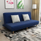 Foldable and Wear-resisting Linen Armless Sofa with Tight Back for Apartment Dark Blue Clearhalo 'furn' 'furn_sofas' 'Furniture' 'furniture_sofas' 'kitchen' 'kitchen_sofas' 'Living Room Furniture' 'Sofa' 'sofas' 4764171