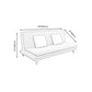 Foldable and Wear-resisting Linen Armless Sofa with Tight Back for Apartment Clearhalo 'furn' 'furn_sofas' 'Furniture' 'furniture_sofas' 'kitchen' 'kitchen_sofas' 'Living Room Furniture' 'Sofa' 'sofas' 4764178