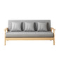 Fabric Square Arm Slipcovered 2/3 Seat Sofa with Wooden Based Light Gray Clearhalo 'furn' 'furn_sofas' 'Furniture' 'furniture_sofas' 'kitchen' 'kitchen_sofas' 'Living Room Furniture' 'Sofa' 'sofas' 4764208