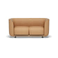 27.5"H Contemporary Solid Color Faux Leather Tuxedo Arm Sofa For Office Living Room 59"L x 28"W x 28"H Orange Clearhalo 'furn' 'furn_sofas' 'Furniture' 'furniture_sofas' 'kitchen' 'kitchen_sofas' 'Living Room Furniture' 'Sofa' 'sofas' 4764213